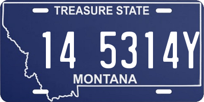MT license plate 145314Y