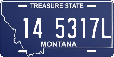 MT license plate 145317L
