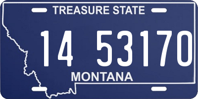 MT license plate 145317O