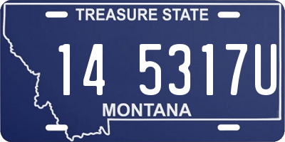 MT license plate 145317U