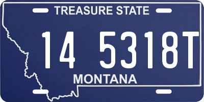 MT license plate 145318T