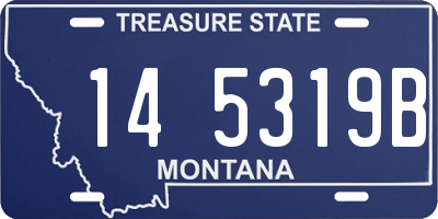 MT license plate 145319B