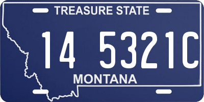 MT license plate 145321C