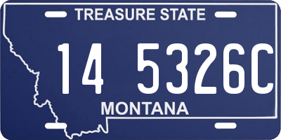 MT license plate 145326C