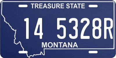 MT license plate 145328R