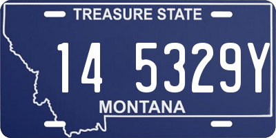 MT license plate 145329Y