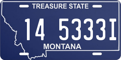 MT license plate 145333I