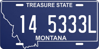 MT license plate 145333L