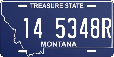 MT license plate 145348R