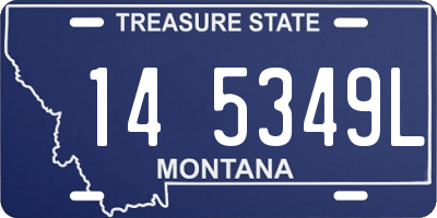 MT license plate 145349L