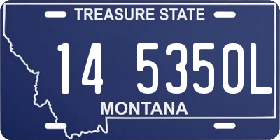 MT license plate 145350L