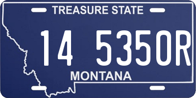 MT license plate 145350R