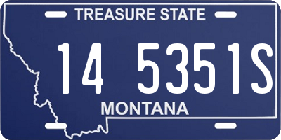 MT license plate 145351S