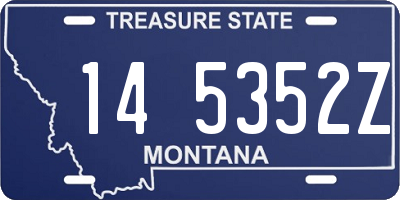 MT license plate 145352Z