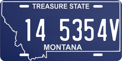 MT license plate 145354V