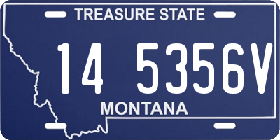 MT license plate 145356V