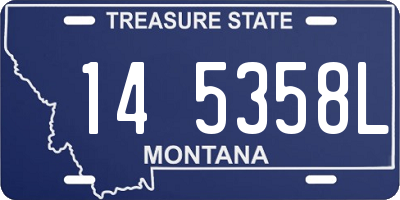 MT license plate 145358L