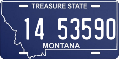 MT license plate 145359O