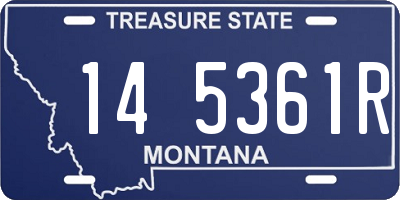 MT license plate 145361R