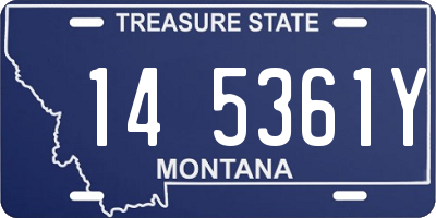 MT license plate 145361Y