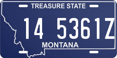 MT license plate 145361Z