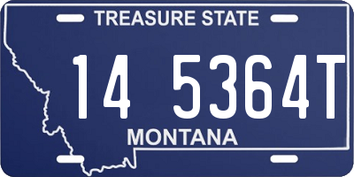 MT license plate 145364T