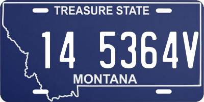 MT license plate 145364V
