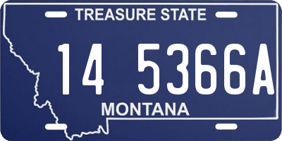 MT license plate 145366A