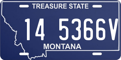 MT license plate 145366V