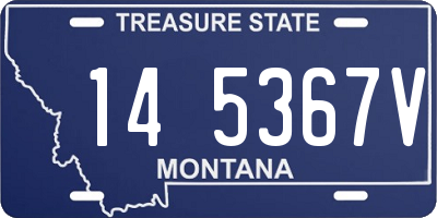MT license plate 145367V