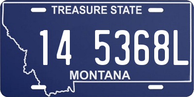 MT license plate 145368L