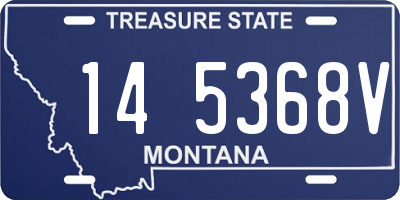MT license plate 145368V