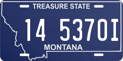 MT license plate 145370I