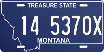 MT license plate 145370X
