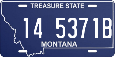 MT license plate 145371B
