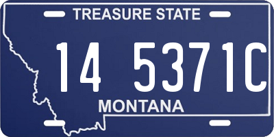 MT license plate 145371C