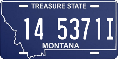 MT license plate 145371I