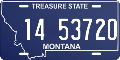 MT license plate 145372O