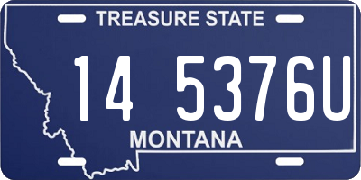 MT license plate 145376U