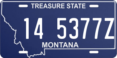 MT license plate 145377Z