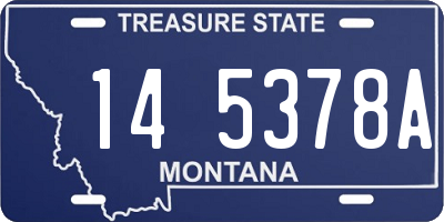 MT license plate 145378A