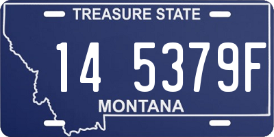 MT license plate 145379F