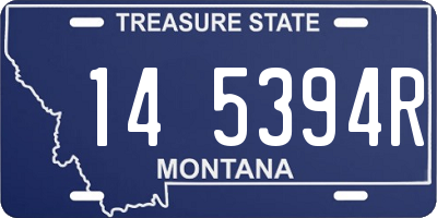MT license plate 145394R