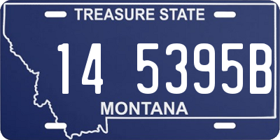 MT license plate 145395B