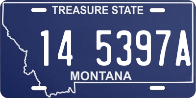MT license plate 145397A