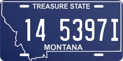 MT license plate 145397I