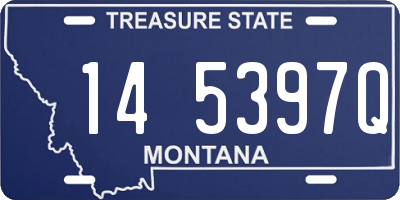 MT license plate 145397Q