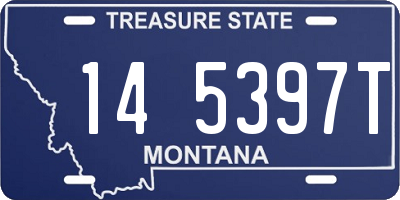 MT license plate 145397T