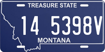 MT license plate 145398V