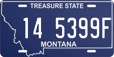 MT license plate 145399F